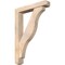 Ekena Millwork Funston Craftsman Smooth Bracket w/ Offset Brace, Douglas Fir, 5 1/2"W x 30"D x 42"H BKT0604X30X42FST04SDF - alternate 1